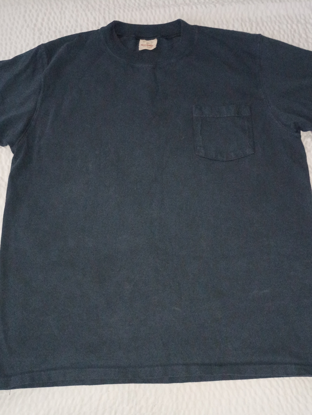 Goodwear Men's Navy Pocket T-Shirt - Classic Crew Neck
